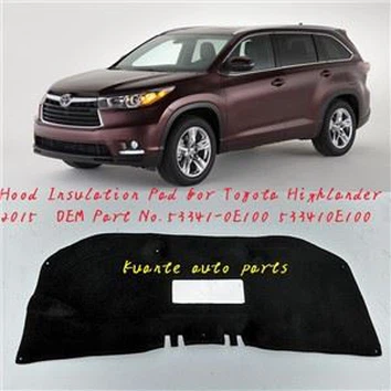 Μονωτής κουκούλας αυτοκινήτων για toyota highlander 2015