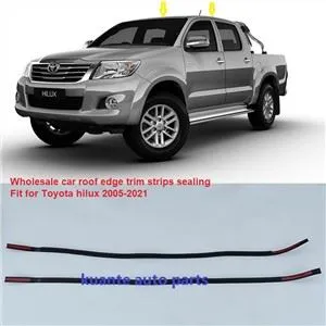 Διακοσμητικές λωρίδες οροφής αυτοκινήτου Στεγανοποιητικό ελαστικό προστατευτικό άκρων για το Toyota Hilux Vigo